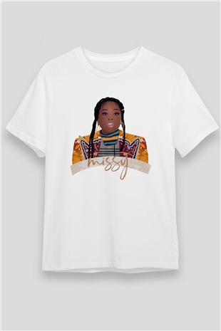 Missy Elliott Beyaz Unisex Tişört T-Shirt - TişörtFabrikası
