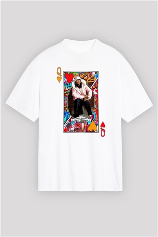 Missy Elliott Beyaz Oversize Tişört Oversize T-shirt - TişörtFabrikası