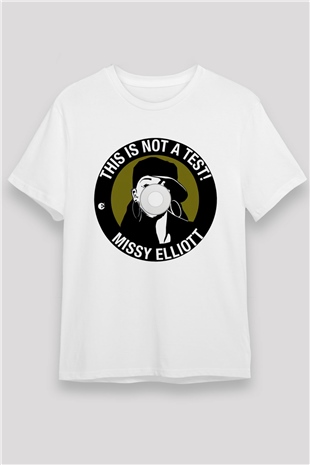Missy Elliott Beyaz Unisex Tişört T-Shirt - TişörtFabrikası