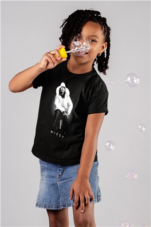 Missy Elliott Siyah Unisex Çocuk Tişört