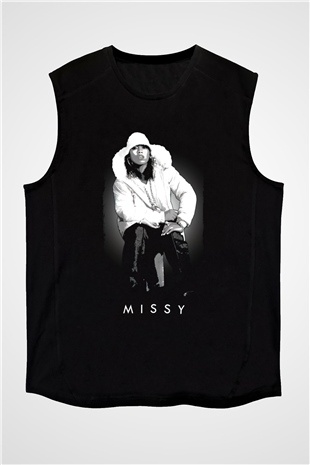 Missy Elliott Siyah Unisex Kolsuz Tişört