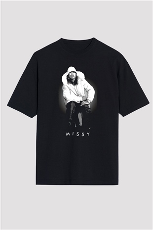 Missy Elliott Siyah Oversize Tişört Oversize T-shirt - TişörtFabrikası