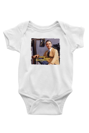 Mister Rogers Neighborhood Beyaz Bebek Body - Zıbın