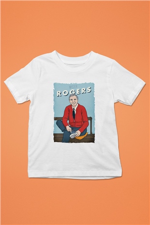 Mister Rogers Neighborhood Beyaz Unisex Çocuk Tişört
