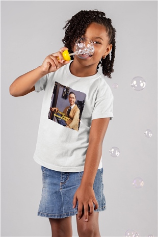 Mister Rogers Neighborhood Beyaz Unisex Çocuk Tişört