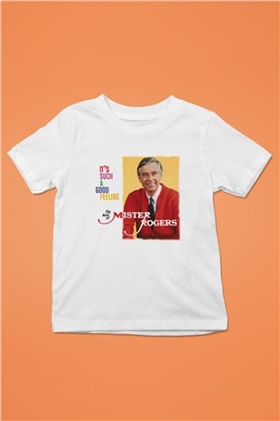 Mister Rogers Neighborhood Beyaz Unisex Çocuk Tişört