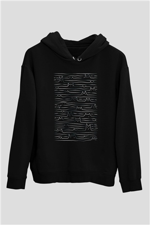 Miyav DivisionSiyah  Unisex Hoodie