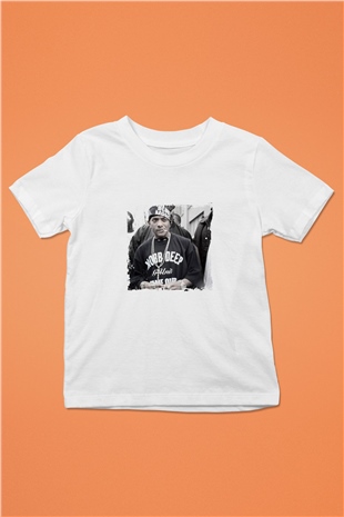 Mobb Deep Baskılı Unisex Beyaz Çocuk Tişört