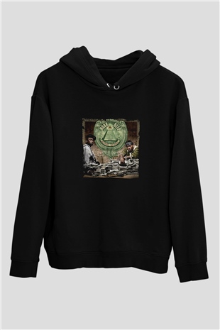 Mobb Deep Baskılı Unisex Siyah Hoodie