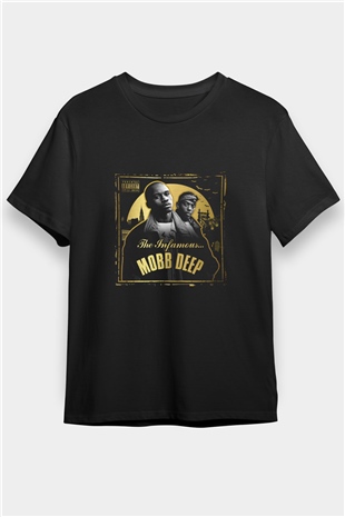 Mobb Deep Baskılı Unisex Siyah Tişört