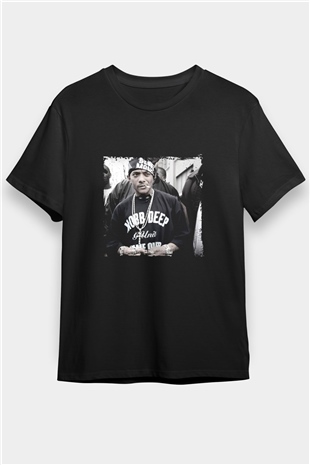 Mobb Deep Baskılı Unisex Siyah Tişört