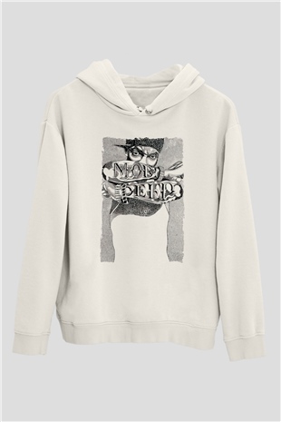 Mobb Deep Beyaz Unisex Kapüşonlu Sweatshirt