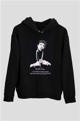 Mobb Deep Siyah Unisex Kapüşonlu Sweatshirt