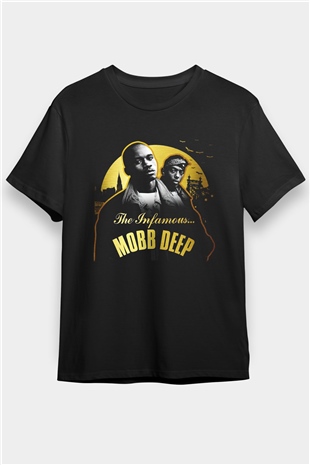 Mobb Deep Siyah Unisex Tişört T-Shirt - TişörtFabrikası