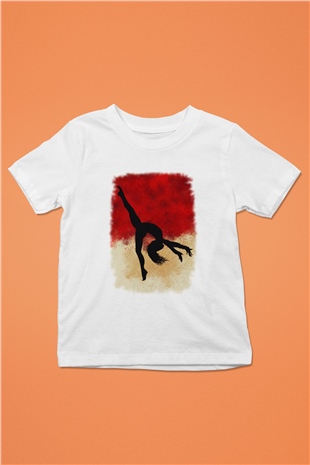 Modern Dans Beyaz Unisex Çocuk Tişört
