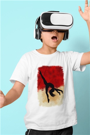 Modern Dans Beyaz Unisex Çocuk Tişört