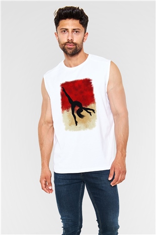 Modern Dans Beyaz Unisex Kolsuz Tişört
