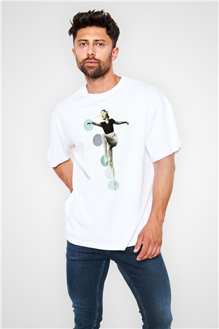Modern Dans Beyaz Oversize Tişört Oversize T-shirt - TişörtFabrikası