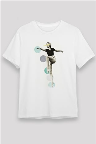 Modern Dans Beyaz Unisex Tişört T-Shirt - TişörtFabrikası