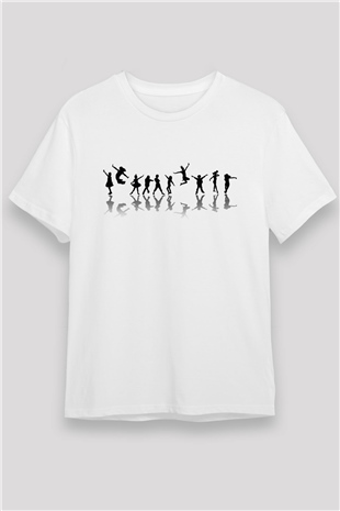 Modern Dans Beyaz Unisex Tişört T-Shirt - TişörtFabrikası