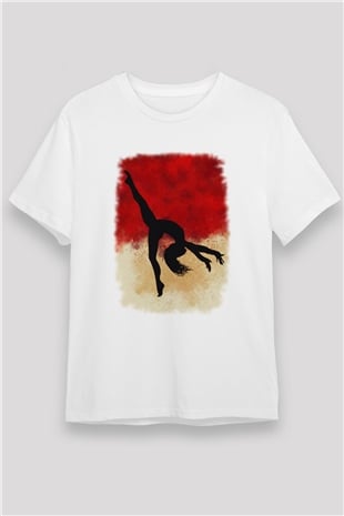 Modern Dans Beyaz Unisex Tişört T-Shirt - TişörtFabrikası