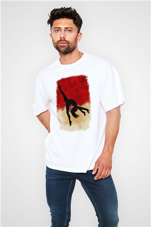 Modern Dans Beyaz Oversize Tişört Oversize T-shirt - TişörtFabrikası