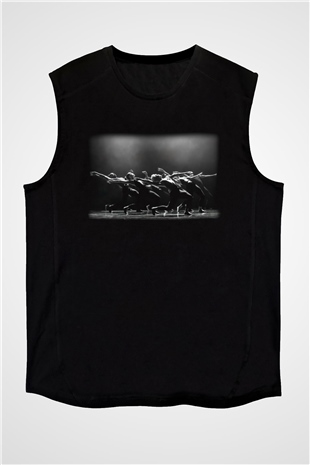 Modern Dans Siyah Unisex Kolsuz Tişört