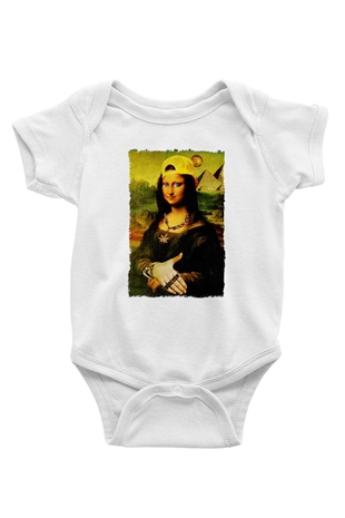 Mona Lisa Beyaz Bebek Body - Zıbın