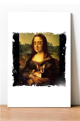 Mona Lisa Desenli Ahşap Mdf Tablo 40 cm x 60 cm