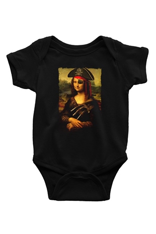 Mona Lisa Siyah Bebek Body - Zıbın