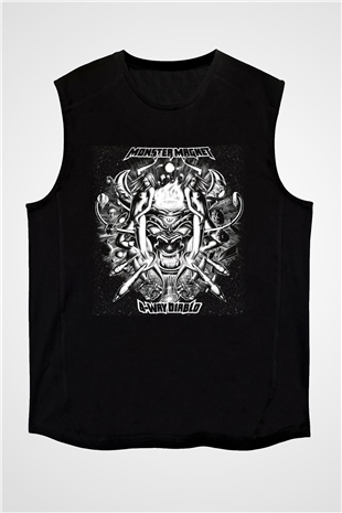 Monster Magnet Siyah Unisex Kolsuz Tişört
