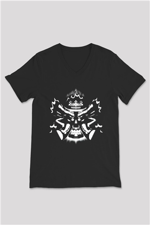 Monster Magnet Siyah Unisex V Yaka Tişört T-Shirt