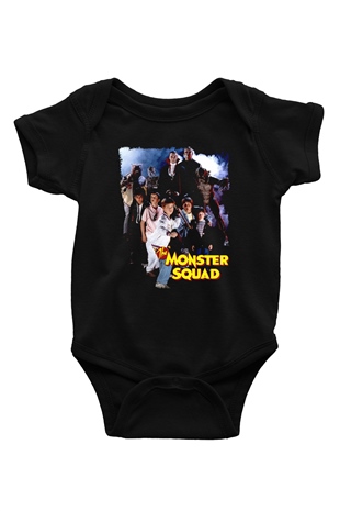 Monster Squad Siyah Bebek Body - Zıbın