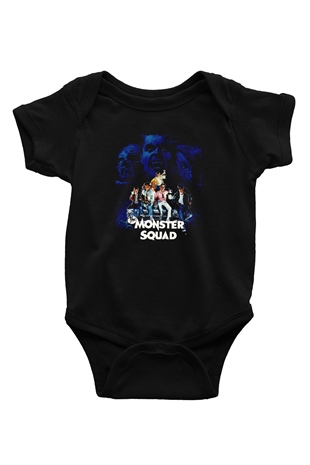 Monster Squad Siyah Bebek Body - Zıbın