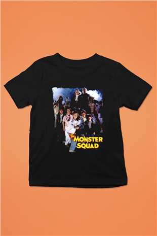 Monster Squad Siyah Unisex  Çocuk Tişört