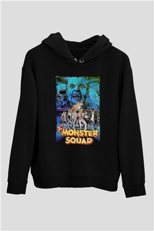 Monster Squad Siyah Unisex Hoodie