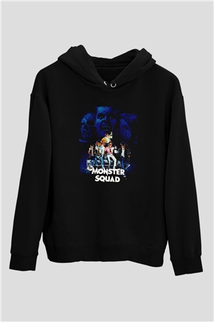 Monster Squad Siyah Unisex Hoodie