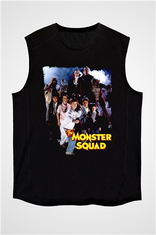 Monster Squad Siyah Unisex  Kolsuz Tişört
