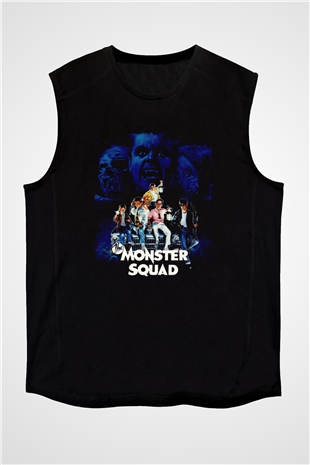 Monster Squad Siyah Unisex  Kolsuz Tişört
