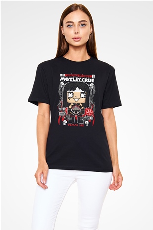Montley Crue Baskılı Unisex Siyah Tişört