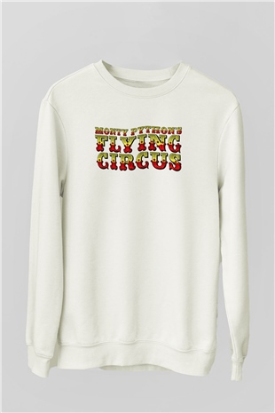 Monty Pythons Flying Circus Beyaz Unisex Sweatshirt