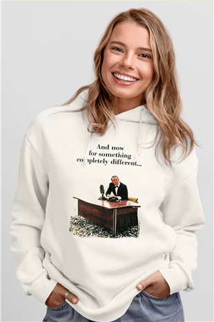 Monty Pythons Flying Circus Beyaz Unisex Kapşonlu Sweatshirt
