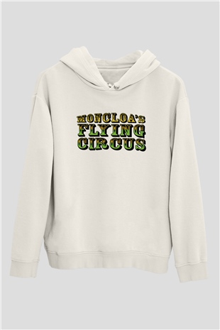 Monty Pythons Flying Circus Beyaz Unisex Kapşonlu Sweatshirt