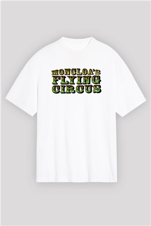 Monty Pythons Flying Circus Beyaz Unisex Oversize Tişört T-Shirt