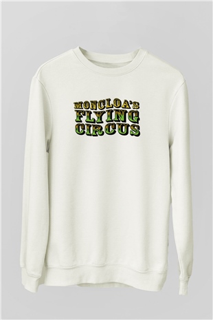 Monty Pythons Flying Circus Beyaz Unisex Sweatshirt