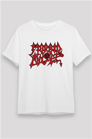 Morbid Angel Beyaz Unisex Tişört T-Shirt - TişörtFabrikası
