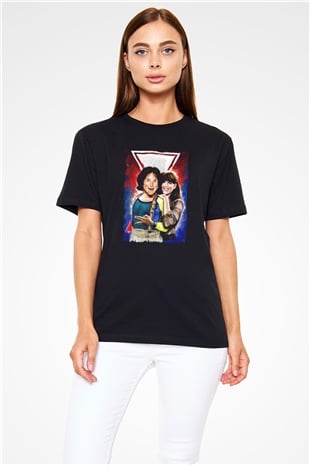 Mork and Mindy Siyah Unisex Tişört