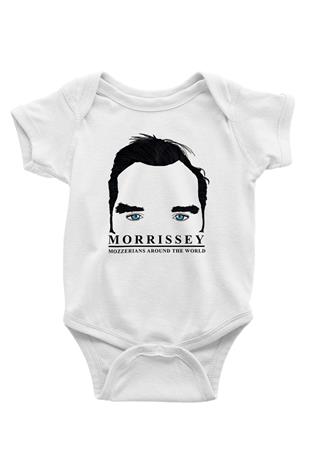 Morrissey Baskılı Beyaz Unisex Bebek Body - Zıbın