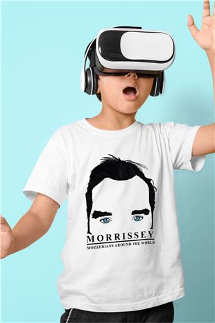 Morrissey Baskılı Beyaz Unisex Beyaz Çocuk Tişört - Tshirt