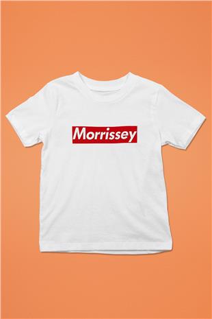 Morrissey Baskılı Beyaz Unisex Beyaz Çocuk Tişört - Tshirt